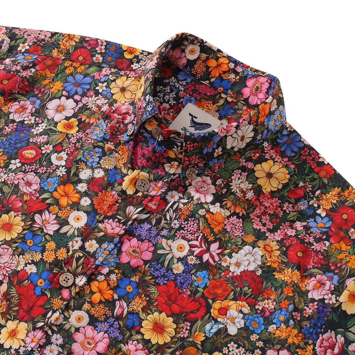 1960s Vintage Hawaiian Shirt For Men Flower Print Shirt Cotton Button-down Short Sleeve Floral Aloha Shirt By Yakima