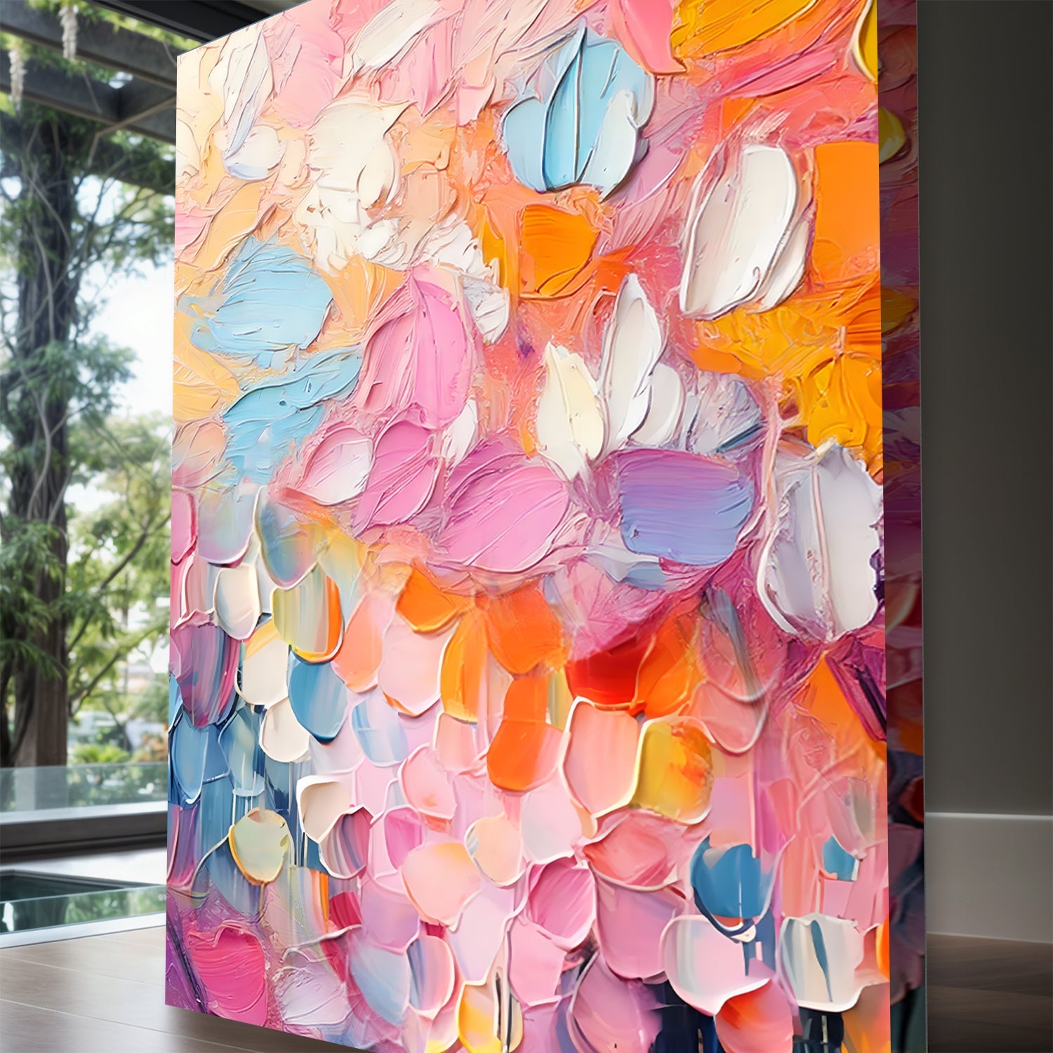 Blooming Rhapsody Abstract Wall Art