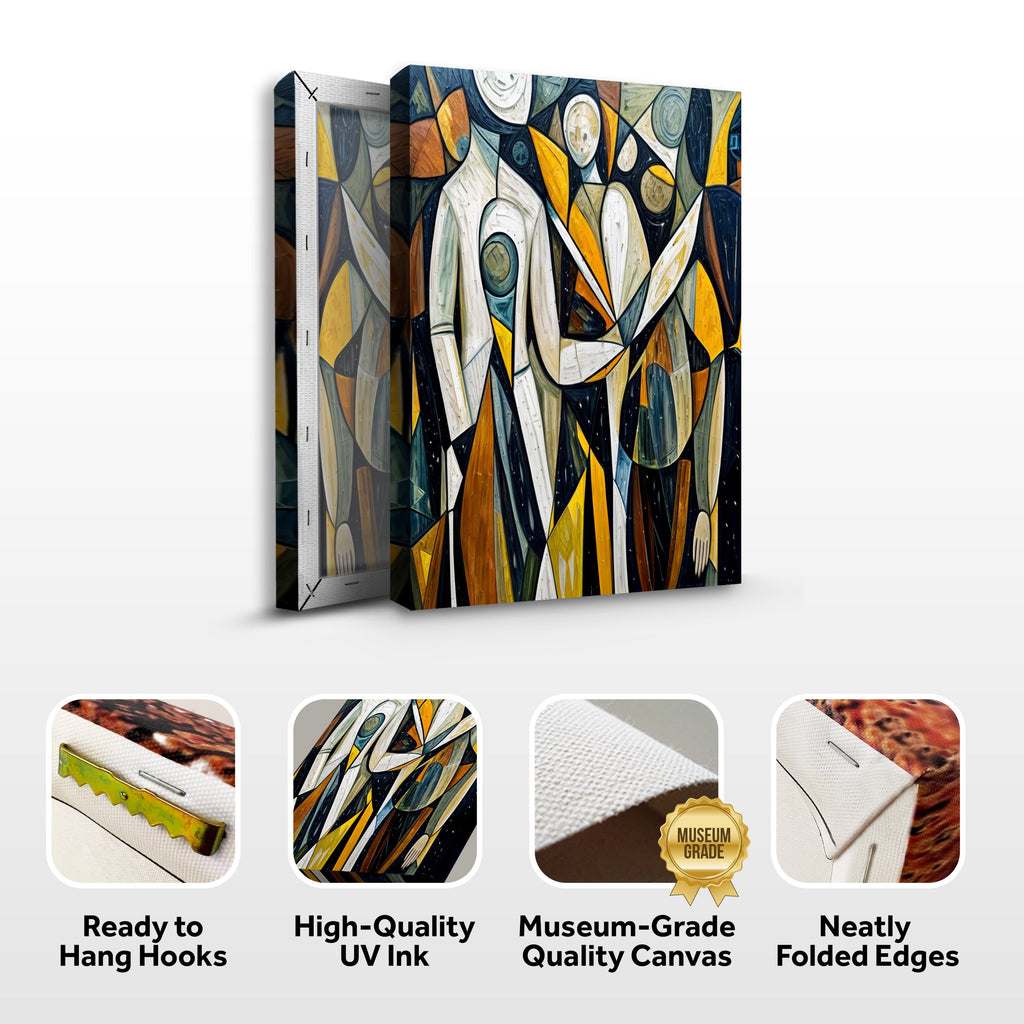 Abstract Human Connection Wall Art