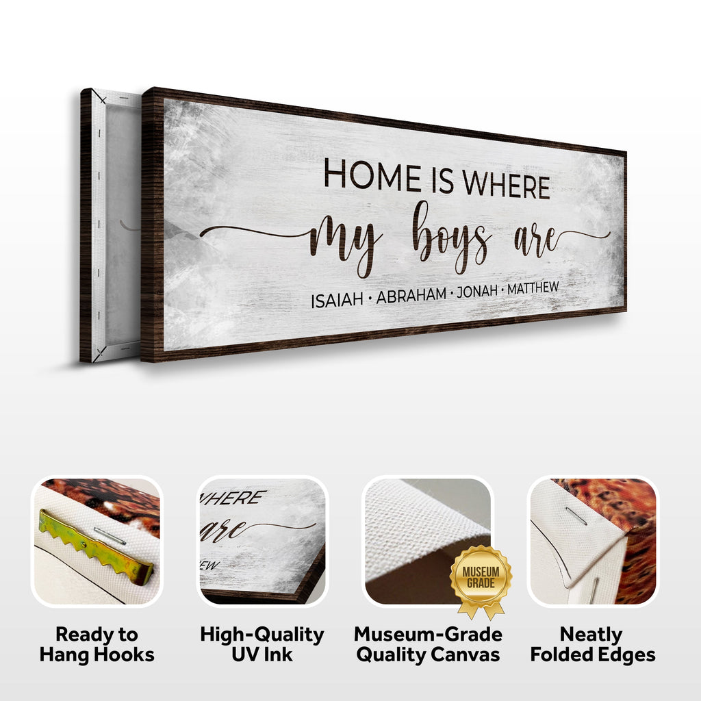 Home Is Where My Boys Are Sign II