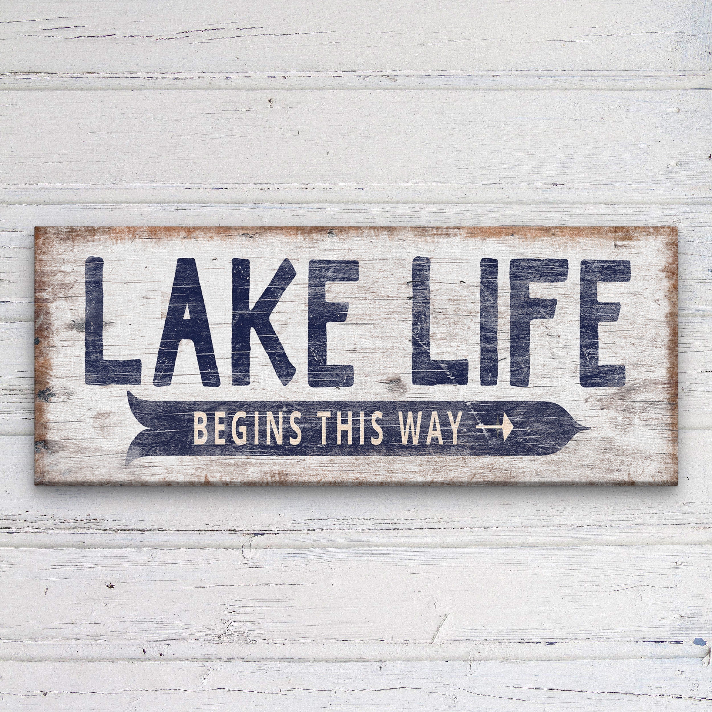 Personalized Lake Life Customizable Sign
