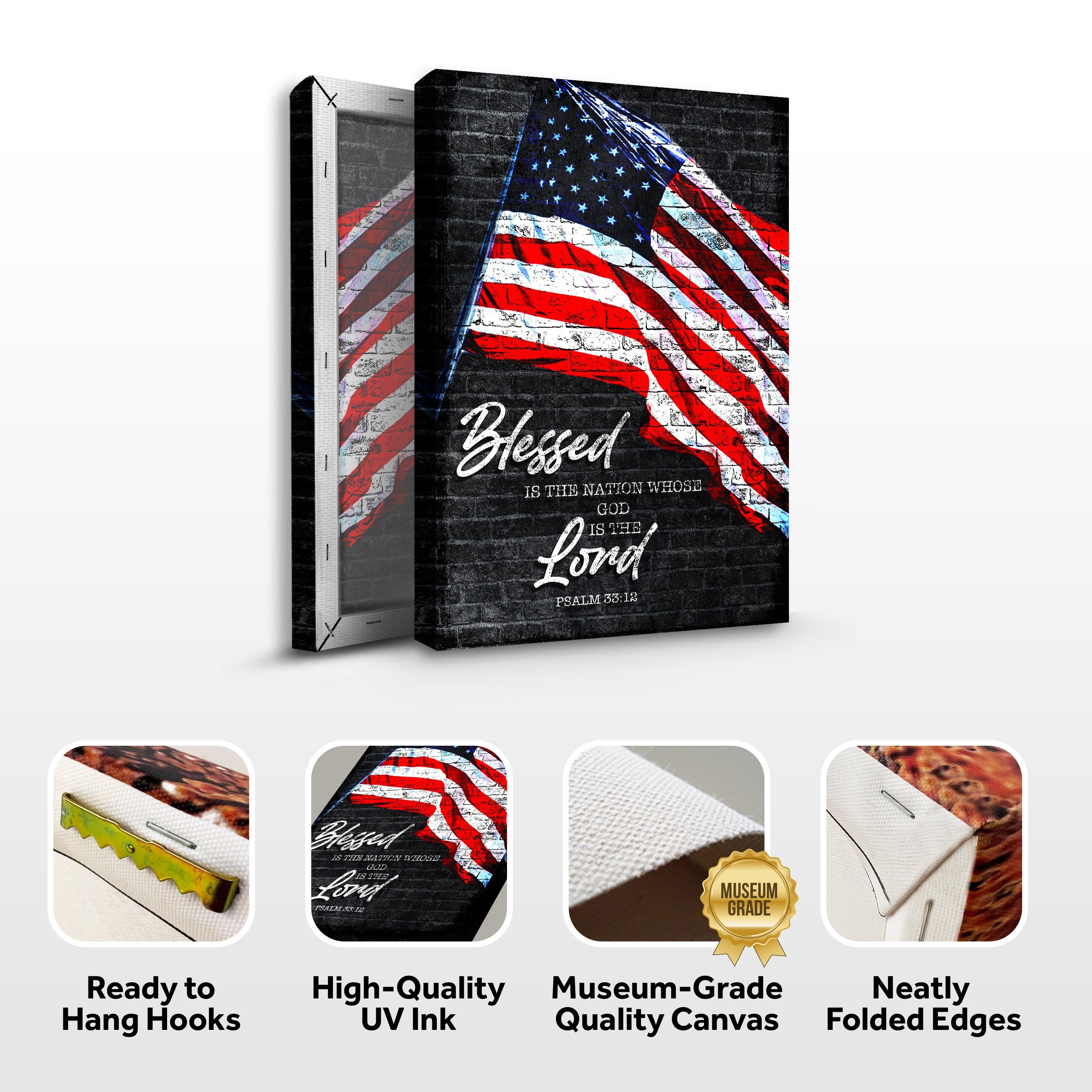 Psalm 33:12 - Blessed Is The Nation Sign