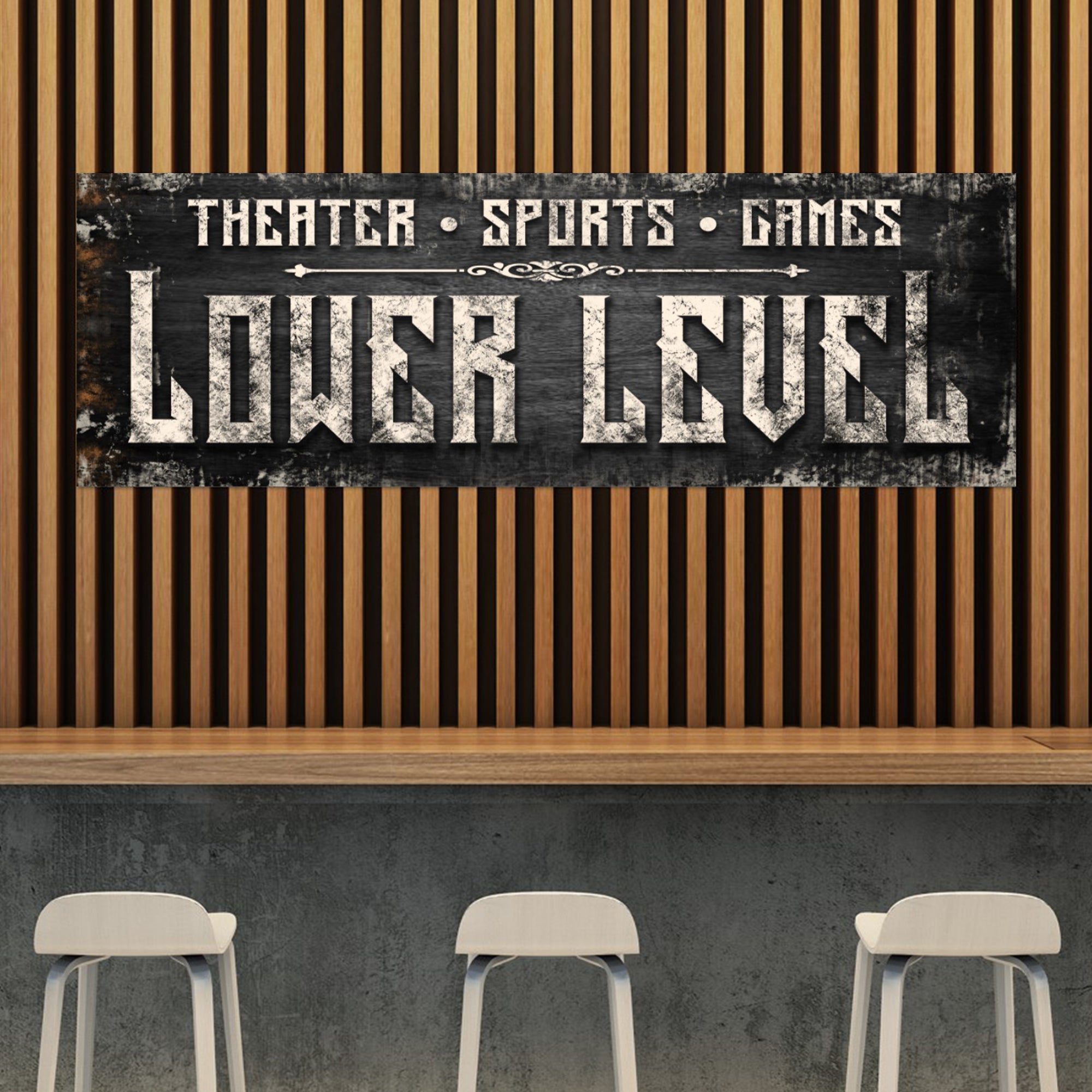 Lower Level Sign