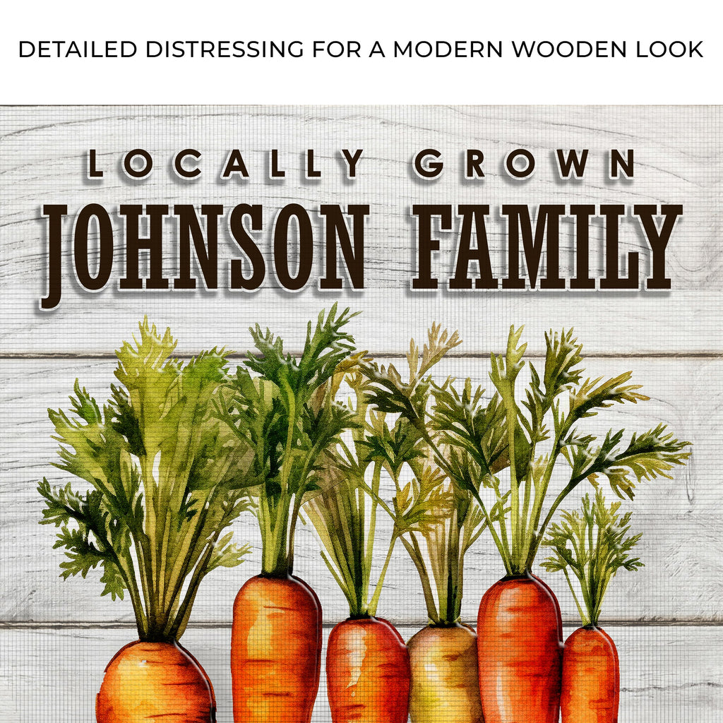 Locally Grown Carrot Patch Sign