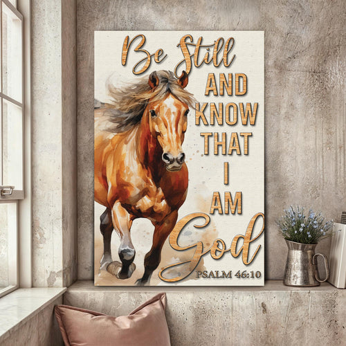 Be Still And Know That I Am God Faith Sign V